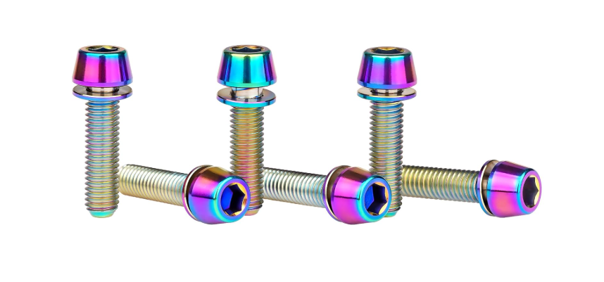 Titanium Anodized Bolt Screws Set