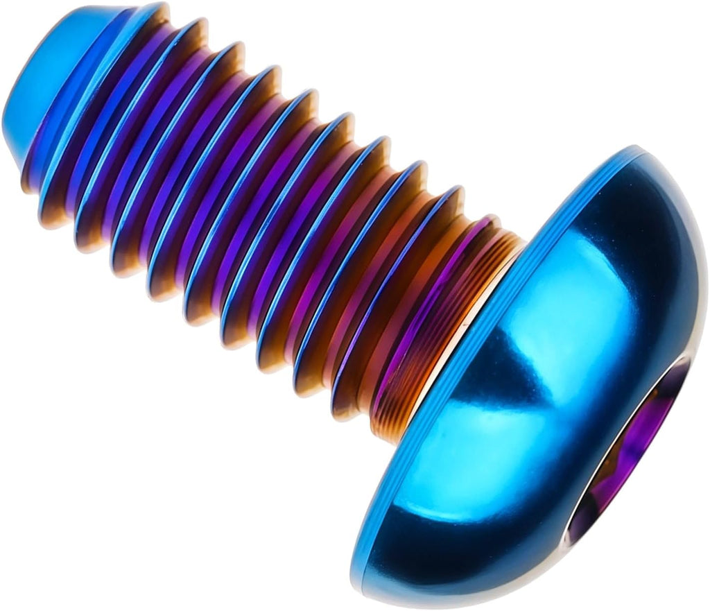 Titanium Rainbow Button Head Screws Set