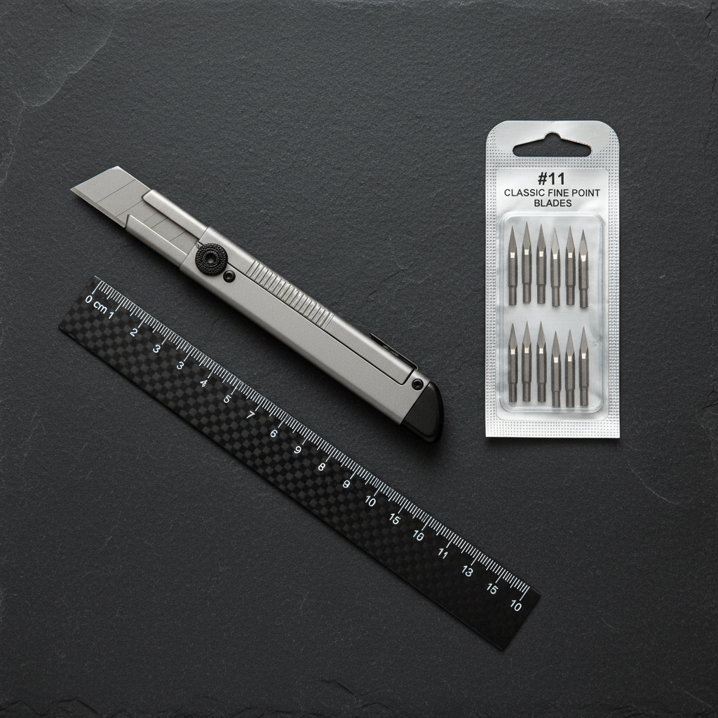 Batch 3 - Ring Scalpel Top Down Kit Flat Lay