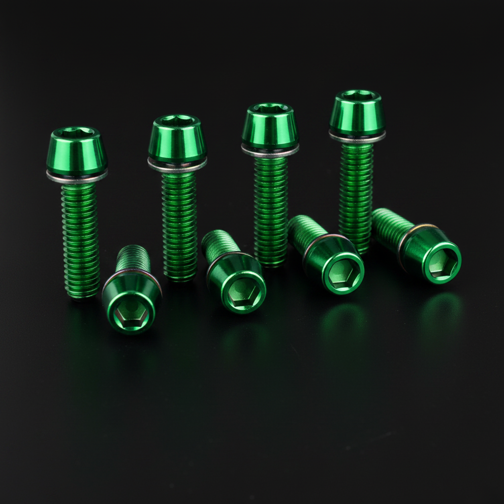 Green Titanium Screws