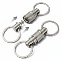 Titanium Quick-Release Keychain Coupler – Detachable EDC Swivel