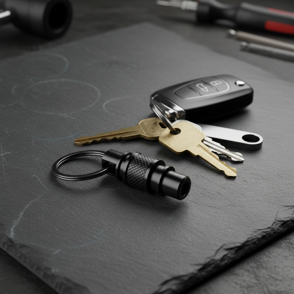 Titanium Quick-Release Keychain Coupler – Detachable EDC Swivel
