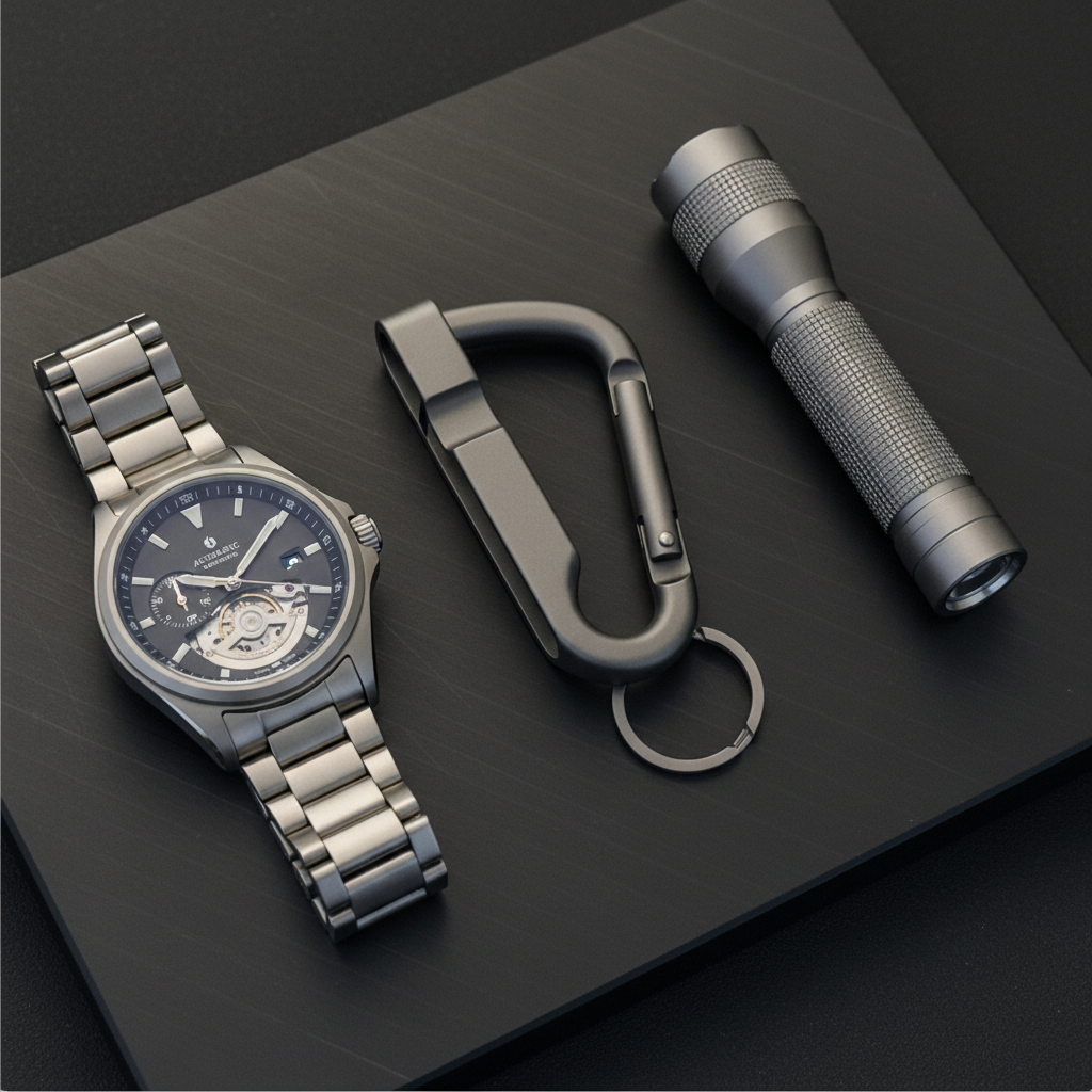 Product 4 Milled Metal EDC Flat Lay