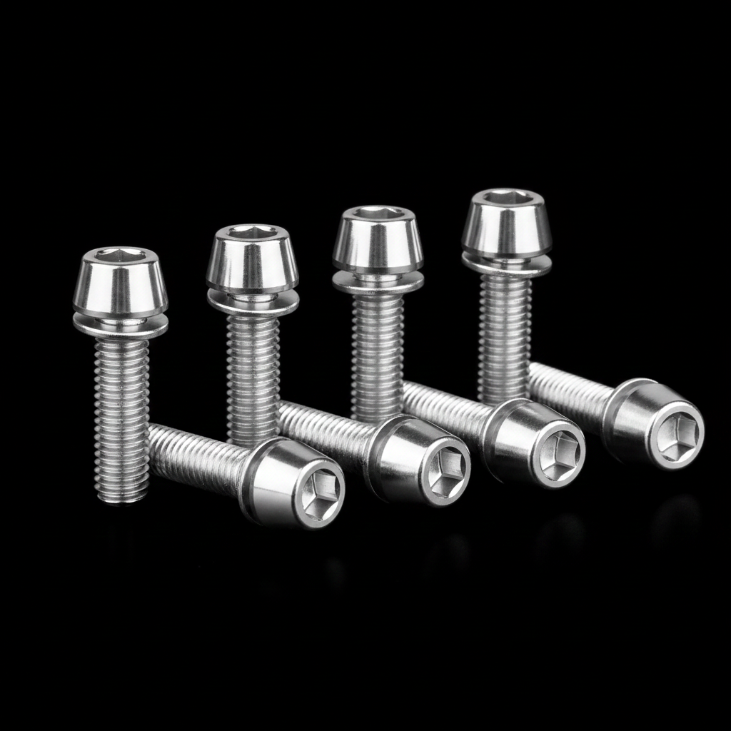 Silver Titanium Screws