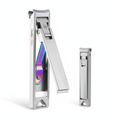 Titanium Folding Nail Clipper White Background